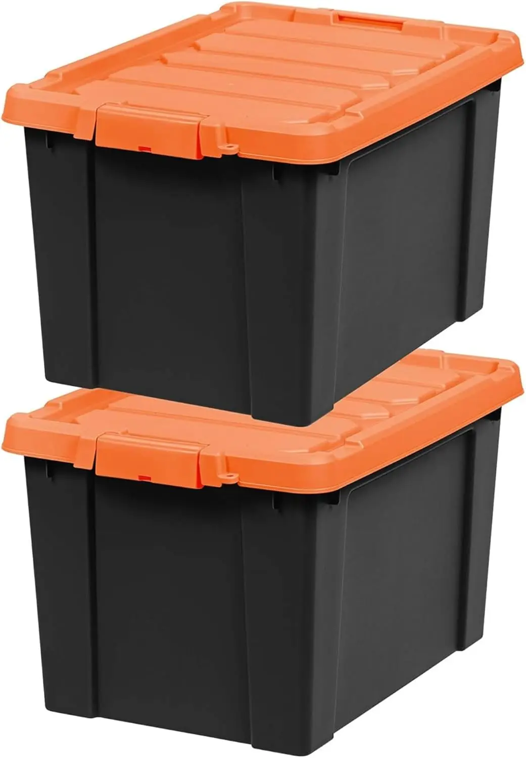 20 Gallon Lockable Storage Bins with Lids, 2 Pack - Heavy Duty Stackable Containers, Garage Organizing Tubs, Rugged Sturdy Utility Box - Black/Orange
20 Gallon Lockable Storage Bins with Lids, 2 Pack - Heavy Duty Stackable Containers, Garage Organizing Tubs, Rugged Sturdy Utility Box - Black/Orange