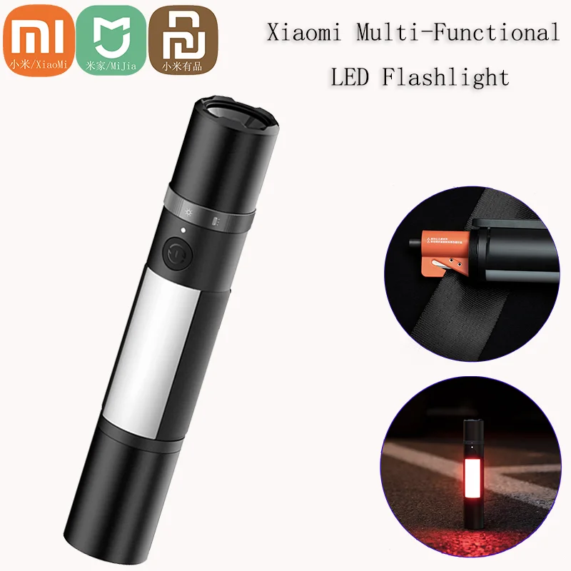 Xiaomi Mijia Многофункциональный светодиодный фонарик с возможностью масштабирования, ультра яркий фонарик, оконный выключатель, резак для ремней безопасности, автомобильное аварийное освещение
Xiaomi Mijia Многофункциональный светодиодный фонарик с возможностью масштабирования, ультра яркий фонарик, оконный выключатель, резак для ремней безопасности, автомобильное аварийное освещение