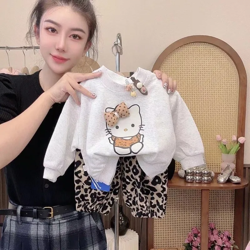 Kawaii Hello Kitty Sanrio Student Cute Cartoon Long Sleeve Hoodie Comfortable Warm Sports Clothes Children Trousers for Kids
Kawaii Hello Kitty Sanrio Student Cute Cartoon Long Sleeve Hoodie Comfortable Warm Sports Clothes Children Trousers for Kids
