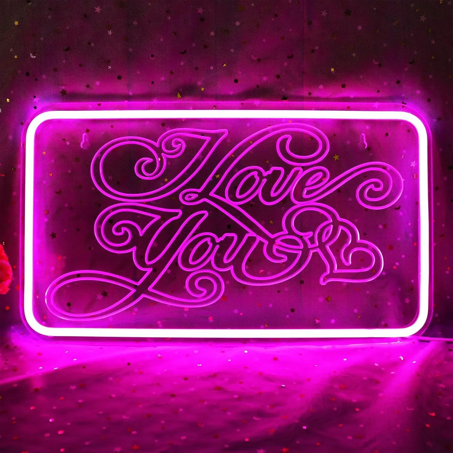 Love You LED Neon Light - USB Powered, With Dimmer, Adjustable Brightness, Perfect for Bedrooms, Living Rooms, Romantic Decor
Love You LED Neon Light - USB Powered, With Dimmer, Adjustable Brightness, Perfect for Bedrooms, Living Rooms, Romantic Decor