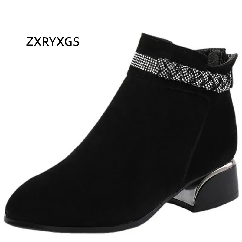 Premium Frosted Cowhide Rhinestones Boots Autumn Winter Fashion Boots 2022 Elegant Black Boots Thick Heel Women Boots Big Size
Premium Frosted Cowhide Rhinestones Boots Autumn Winter Fashion Boots 2022 Elegant Black Boots Thick Heel Women Boots Big Size