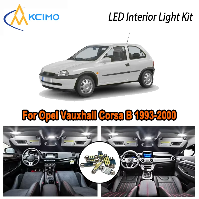 For Opel Vauxhall Corsa B 1993-2000 1994 1995 1996 1997 1998 LED Interior Dome Map Trunk Light Kit Car Led Lamps Canbus No Error
For Opel Vauxhall Corsa B 1993-2000 1994 1995 1996 1997 1998 LED Interior Dome Map Trunk Light Kit Car Led Lamps Canbus No Error