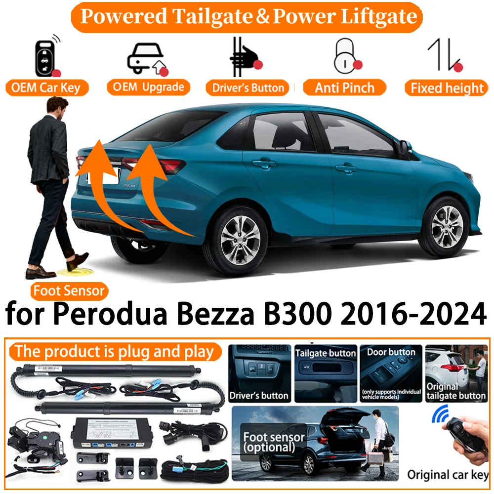 Car Smart Powered Tailgate system for Perodua Bezza B300 2016-2024 Automatic Electric Power Tailgate Strut Tail Gate Lift kit
Car Smart Powered Tailgate system for Perodua Bezza B300 2016-2024 Automatic Electric Power Tailgate Strut Tail Gate Lift kit