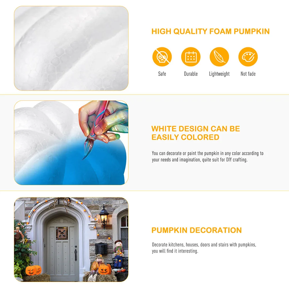 Foam White DIY naments Fake Foamed Pumpkin Kids Graffiti Decorations Simulation Mold Halloween Craft Mini Pumpkin Seal
Foam White DIY naments Fake Foamed Pumpkin Kids Graffiti Decorations Simulation Mold Halloween Craft Mini Pumpkin Seal