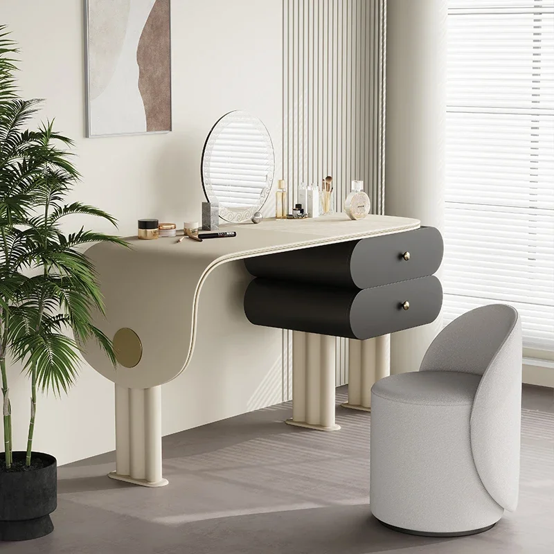 Minimalist Bedroom Vanity Table Storage Fabric Woman Chair Cabinet Girl Dressers Makeup Drawers Mirror Penteadeira Furniture
Minimalist Bedroom Vanity Table Storage Fabric Woman Chair Cabinet Girl Dressers Makeup Drawers Mirror Penteadeira Furniture