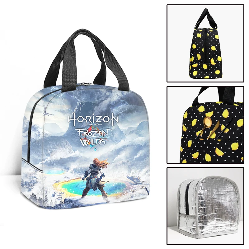 Hip Hop Horizon Forbidden West Student Work Lunchbox Thermal insulation Food Lunch Bag 3D Printed Portable Handbags Ice Bags
Hip Hop Horizon Forbidden West Student Work Lunchbox Thermal insulation Food Lunch Bag 3D Printed Portable Handbags Ice Bags