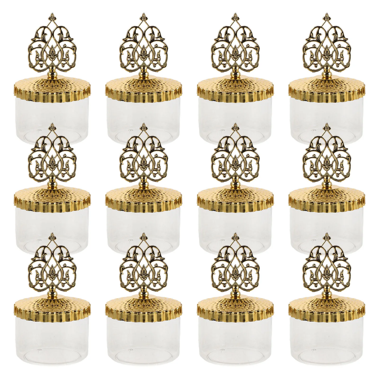 12pcs European Style Candy Boxes Clear Plastic Refillable Containers For Wedding Birthday Ramadan Eid Party Favors Storage Jar
12pcs European Style Candy Boxes Clear Plastic Refillable Containers For Wedding Birthday Ramadan Eid Party Favors Storage Jar
