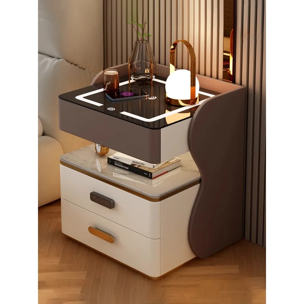 Smart bedside table, safe integrated light luxury, high-end sense of modern simple bedroom, multi-functional code lock bedside t
Smart bedside table, safe integrated light luxury, high-end sense of modern simple bedroom, multi-functional code lock bedside t