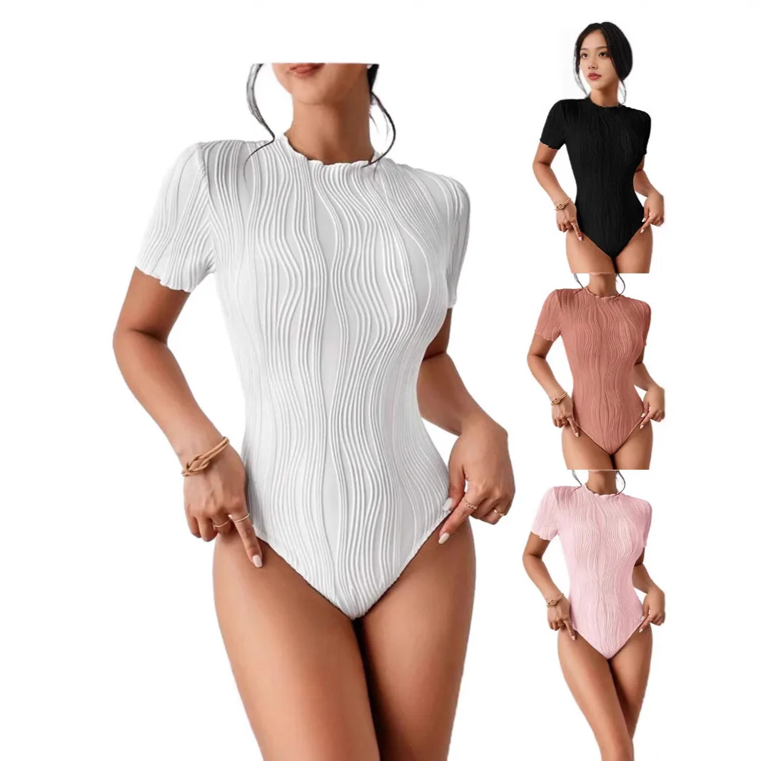 2025 New Spring and Summer Europe Women's Short Sleeve Corrugated Fabric Sexy Bodysuit Sexy Blouse Jumpsuits Rompers
2025 New Spring and Summer Europe Women's Short Sleeve Corrugated Fabric Sexy Bodysuit Sexy Blouse Jumpsuits Rompers