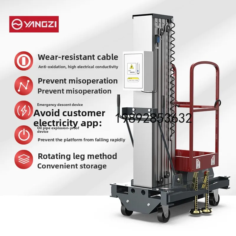 JX Electric Lift Hydraulic Lift Platform Aluminum Alloy Mobile Maintenance Construction High Altitude
JX Electric Lift Hydraulic Lift Platform Aluminum Alloy Mobile Maintenance Construction High Altitude