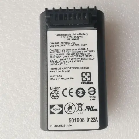 Batterie Ion Nivo 2M / 2C de Haute Qualité pour Station Totale Nikon Trimble M3, 3.6V, 6700mAh, 2 Pièces
