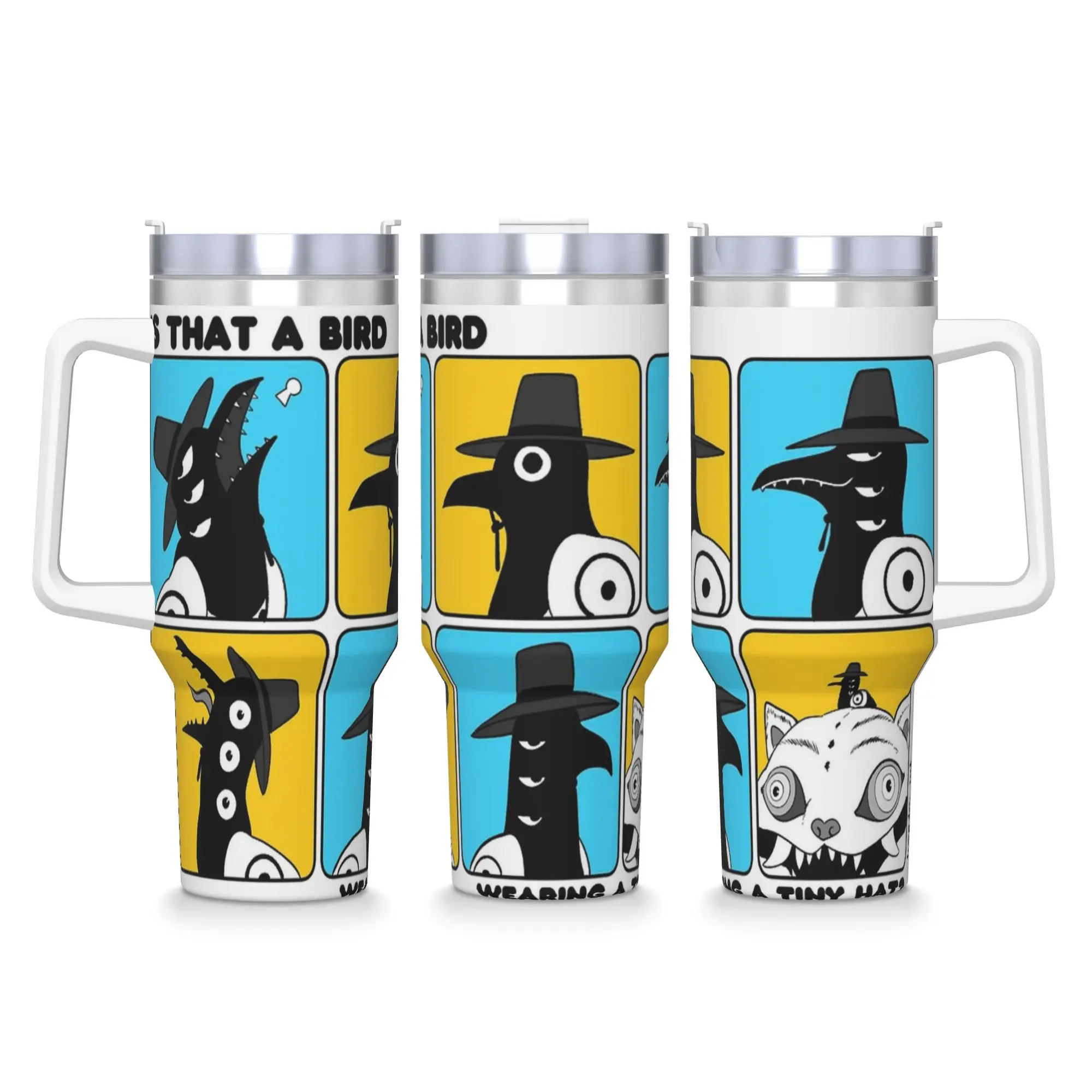 Stainless Steel Tumbler Is That A Bird Wearing A Tiny Hat Kpop Demon Hunters Coffee Mug Cold Drink Car Mugs Water Bottle
Stainless Steel Tumbler Is That A Bird Wearing A Tiny Hat Kpop Demon Hunters Coffee Mug Cold Drink Car Mugs Water Bottle