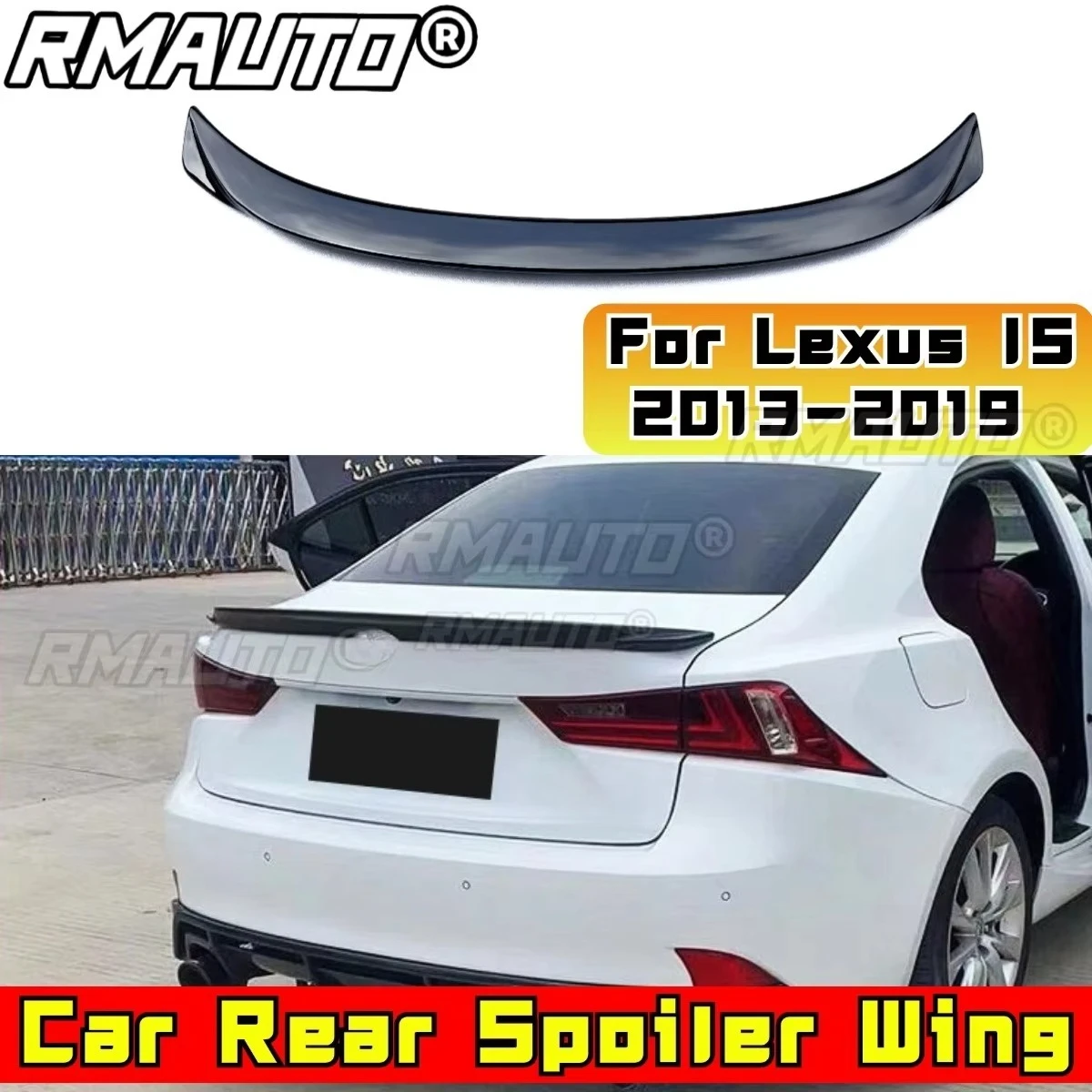 Car Rear Trunk Spoiler Wing Modification Part for Lexus IS 2013-2019 Rear Trunk Spoiler Trunk Wing Car Accessories
Car Rear Trunk Spoiler Wing Modification Part for Lexus IS 2013-2019 Rear Trunk Spoiler Trunk Wing Car Accessories