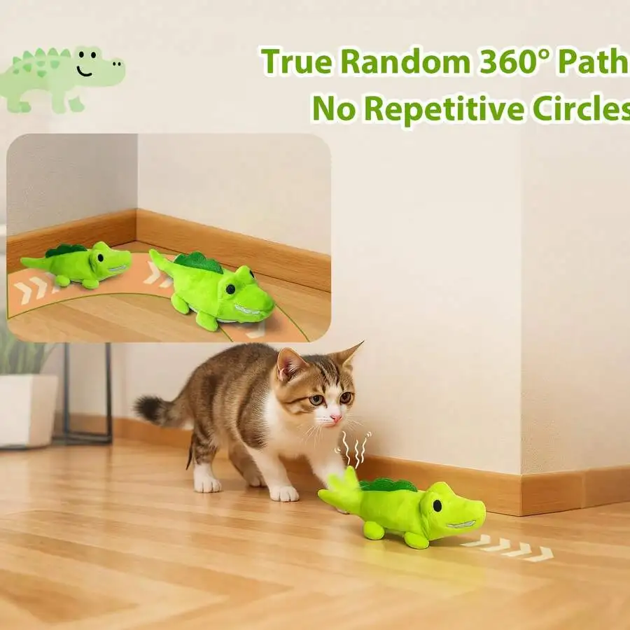 Interactive Cat Toy With 360° Random Motion And Wagging Tail For Indoor Cats
Interactive Cat Toy With 360° Random Motion And Wagging Tail For Indoor Cats