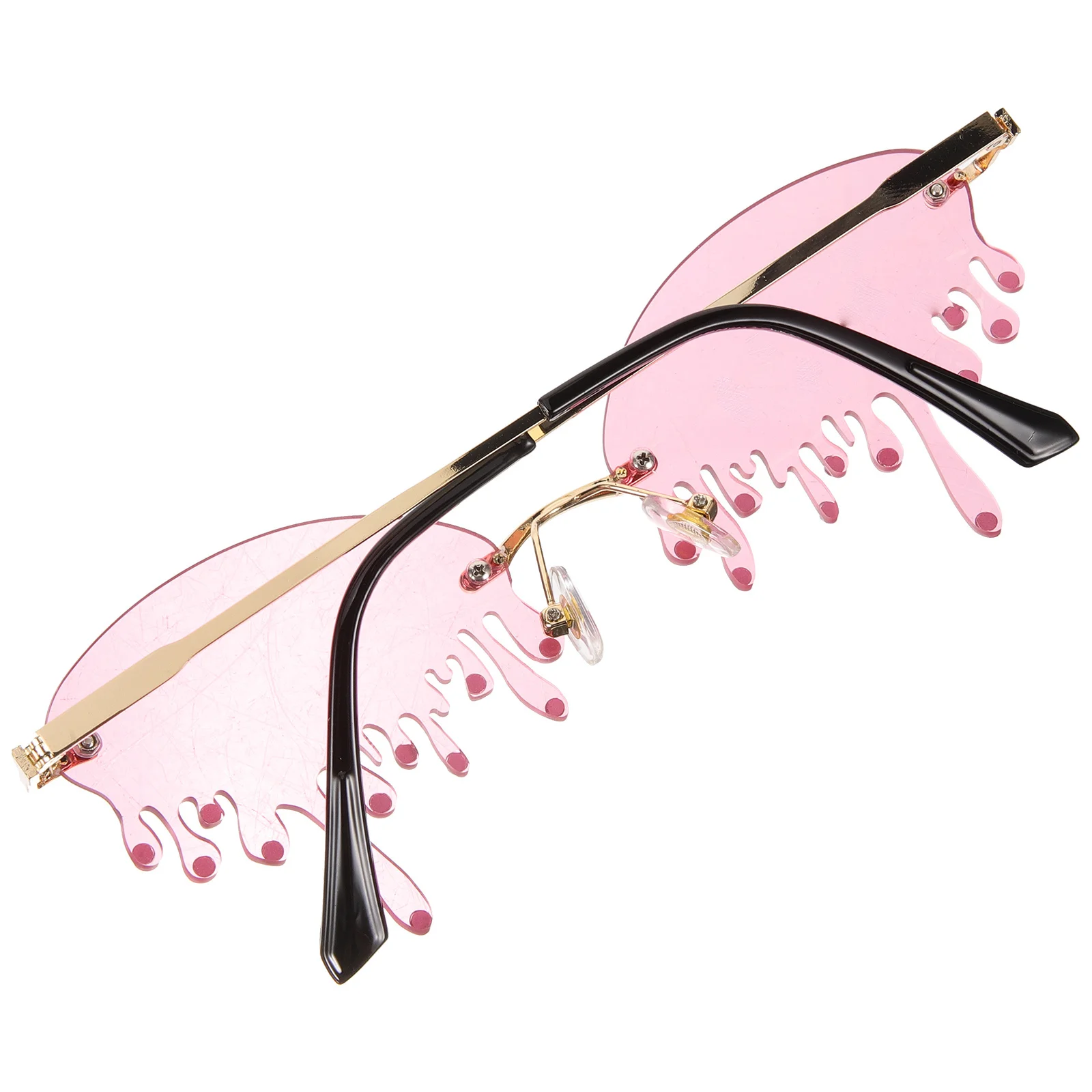 Teardrop Shaped Sunglasses Pink Lens Rhinestone Party Accessories Lightweight Women Eyewear Beach Props Gadgets for 
Teardrop Shaped Sunglasses Pink Lens Rhinestone Party Accessories Lightweight Women Eyewear Beach Props Gadgets for