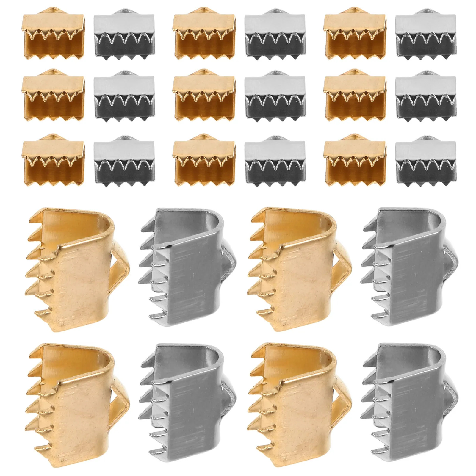40Pcs Stainless Steel Jewelry Findings Cord End Tips Buckle Clasps for DIY Necklace Bracelet Shawl Scarf Pet Collar Making
40Pcs Stainless Steel Jewelry Findings Cord End Tips Buckle Clasps for DIY Necklace Bracelet Shawl Scarf Pet Collar Making
