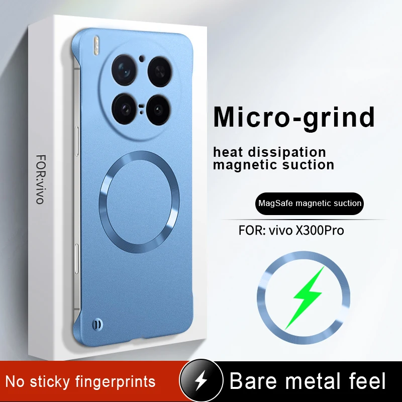 For VIVO X300 Pro X 300 Ultra Thin Matte Metallic Paint Magsafe Case for VIVO X300pro Magnetic Wireless Charging Hard PC Cover
For VIVO X300 Pro X 300 Ultra Thin Matte Metallic Paint Magsafe Case for VIVO X300pro Magnetic Wireless Charging Hard PC Cover