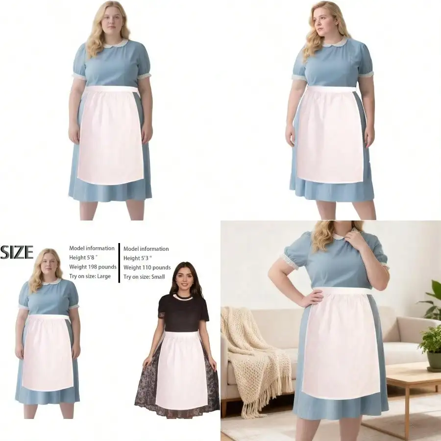Cosplay & Costume Accessories100% Cotton Long White Waist Apron - Retro Style Waist Apron For Women Cosplay And Costume Accessories
Cosplay & Costume Accessories100% Cotton Long White Waist Apron - Retro Style Waist Apron For Women Cosplay And Costume Accessories