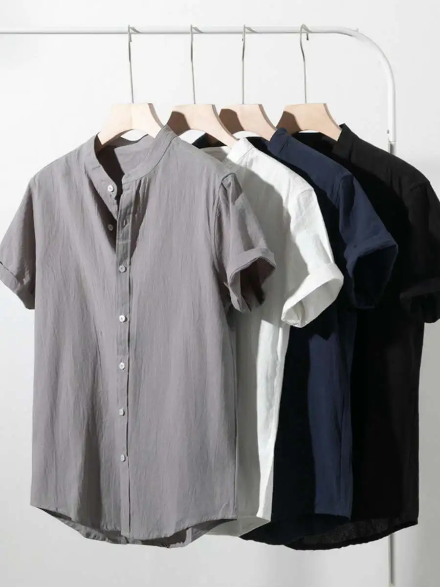 Легкая хлопково-льняная мужская футболка в стиле ретро, дышащая, повседневная, тонкая, однотонная
Легкая хлопково-льняная мужская футболка в стиле ретро, дышащая, повседневная, тонкая, однотонная