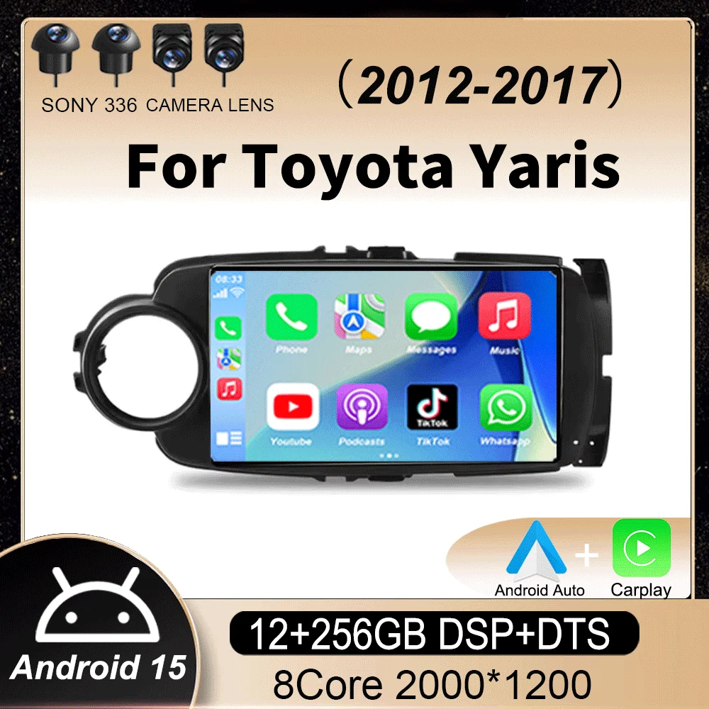 Автомобильное радио Android 15 Carplay для Toyota Yaris 2012 2013 2014 2015 2016 2017, мультимедийный GPS-плеер, стерео WIFI + 4G видео DSP
Автомобильное радио Android 15 Carplay для Toyota Yaris 2012 2013 2014 2015 2016 2017, мультимедийный GPS-плеер, стерео WIFI + 4G видео DSP