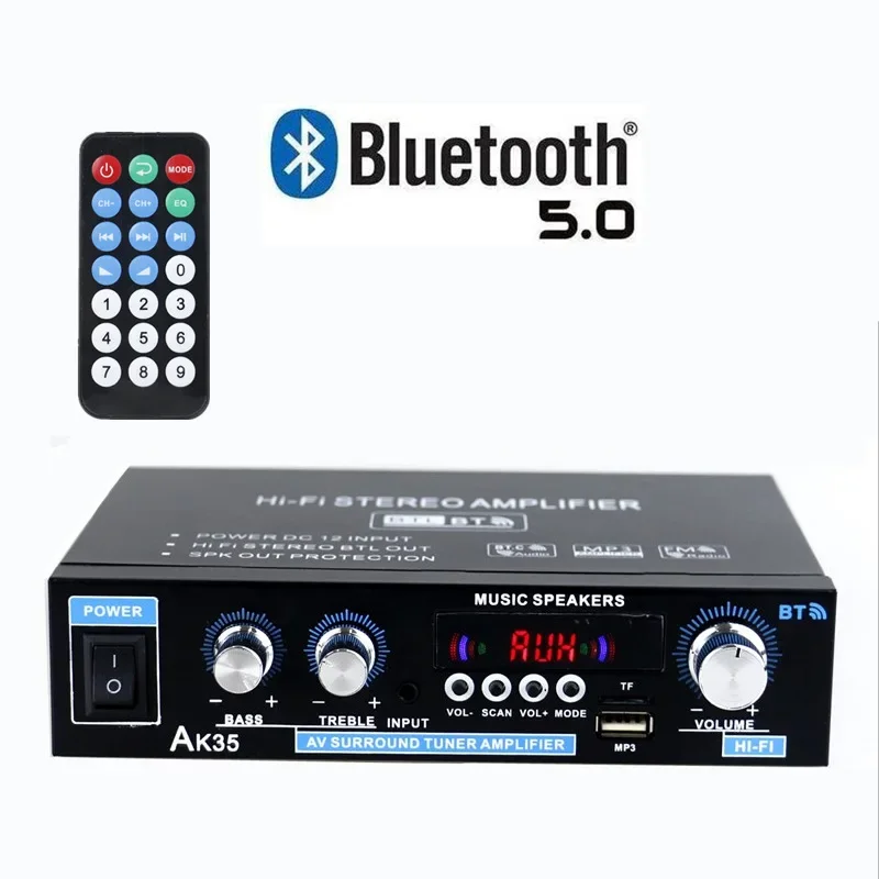 DurableAK35 Digital Power Amplifier Bluetooth U Disk Power Amplifier Two-channel Power Amplifier
DurableAK35 Digital Power Amplifier Bluetooth U Disk Power Amplifier Two-channel Power Amplifier