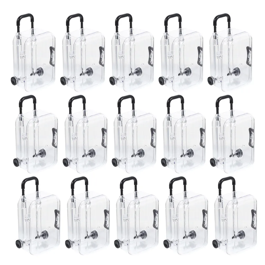 24Pcs Mini Plastic Suitcase Candy Box Clear Travel Storage Tiny Luggage Wedding Shower Favor Box Party Candy Holder
24Pcs Mini Plastic Suitcase Candy Box Clear Travel Storage Tiny Luggage Wedding Shower Favor Box Party Candy Holder
