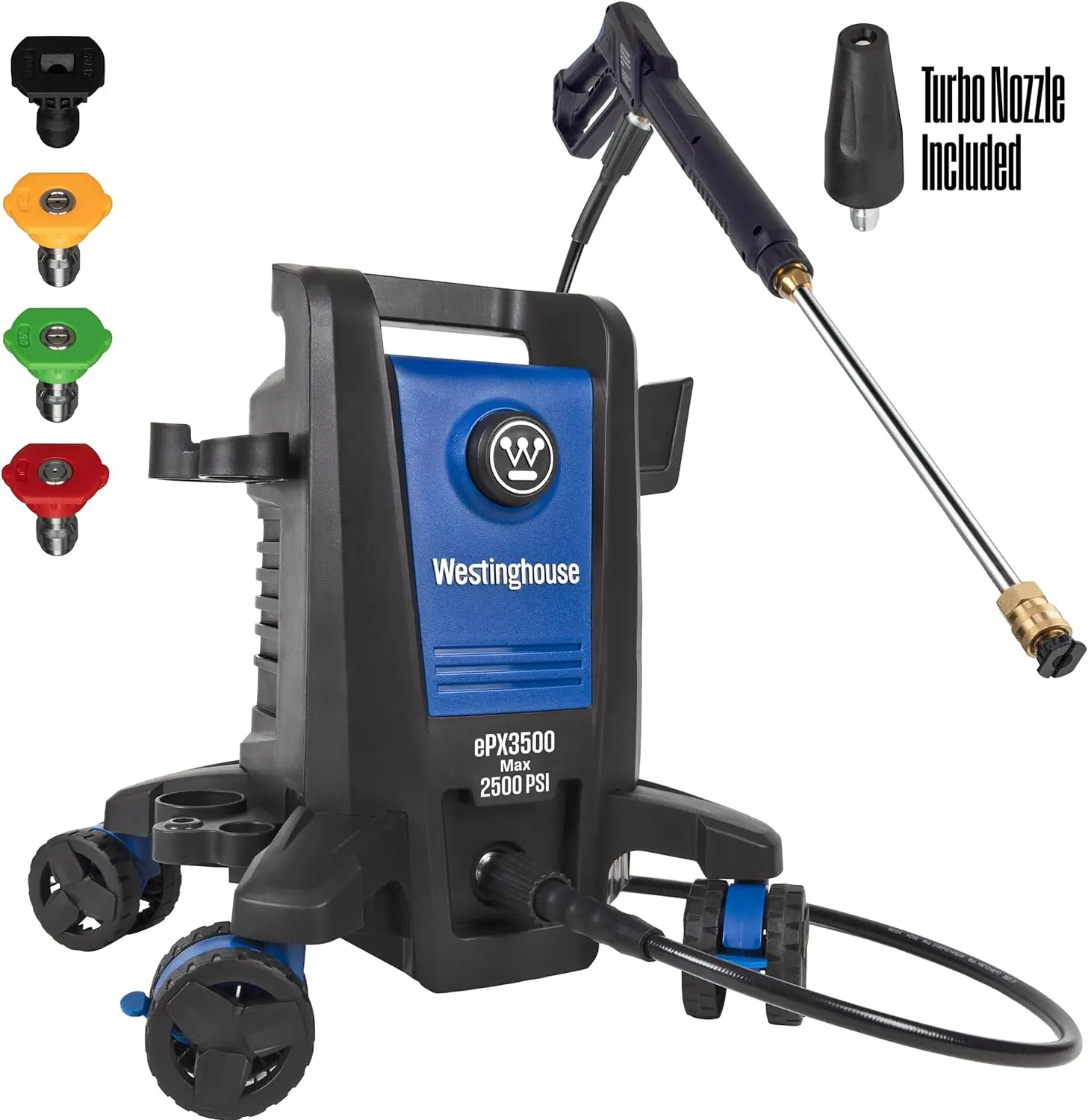 NEW ePX3500 Electric Pressure Washer, 2500 Max PSI 1.76 Max GPM with Anti-Tipping Technology, Onboard Soap Tank
NEW ePX3500 Electric Pressure Washer, 2500 Max PSI 1.76 Max GPM with Anti-Tipping Technology, Onboard Soap Tank