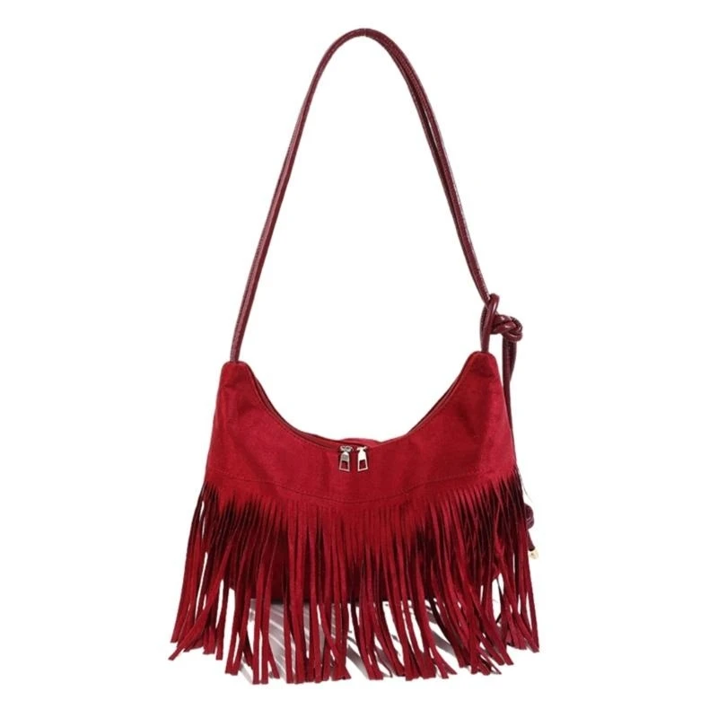 X7XC Retro Crossbody Bag for Women Tassels Shoulder Bag Armpit Bag Trendy Underarm Bag Large Capacity Commuting Bag
X7XC Retro Crossbody Bag for Women Tassels Shoulder Bag Armpit Bag Trendy Underarm Bag Large Capacity Commuting Bag