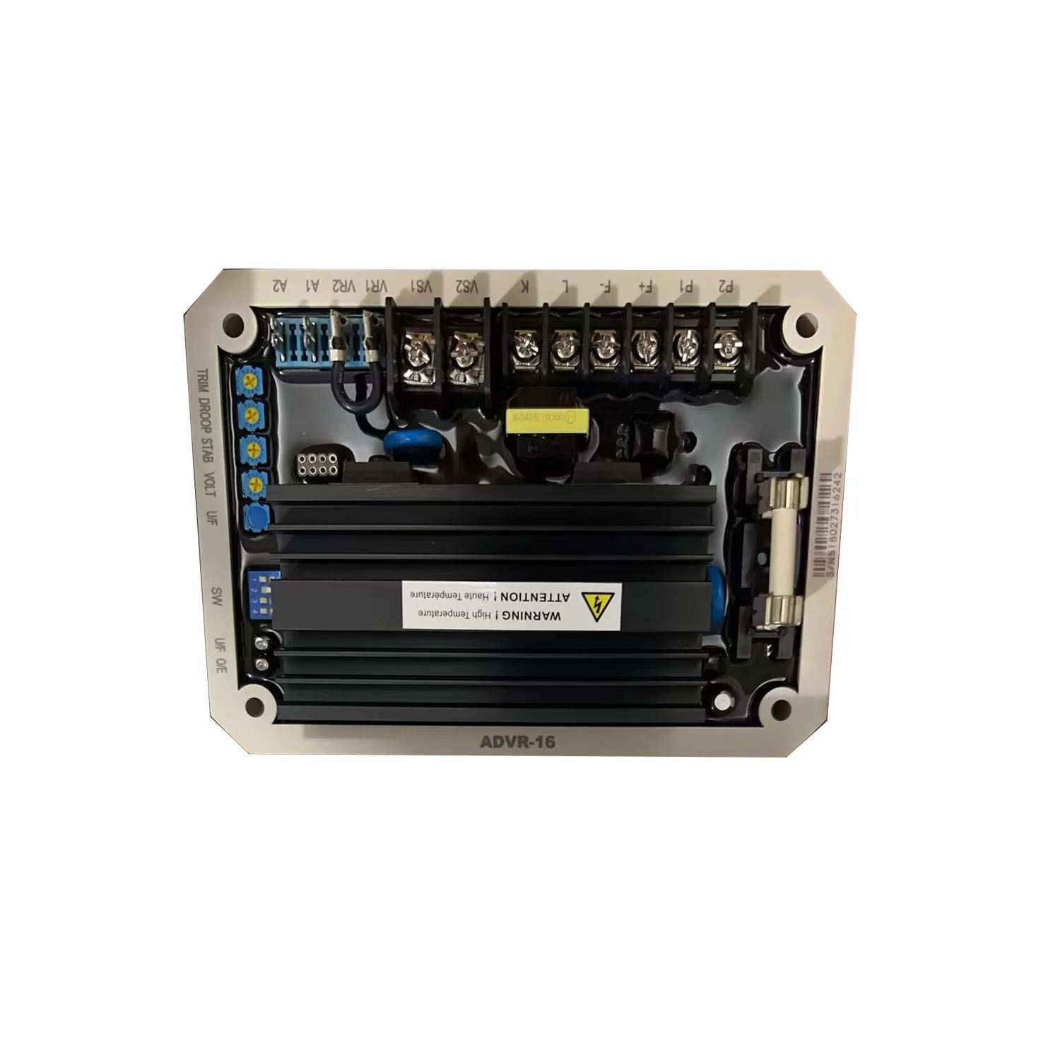 ADVR-16 AVR KUTAI Original Diesel Generator Automatic Voltage Regulating and Stabilizing Board Generator Spare Parts
ADVR-16 AVR KUTAI Original Diesel Generator Automatic Voltage Regulating and Stabilizing Board Generator Spare Parts