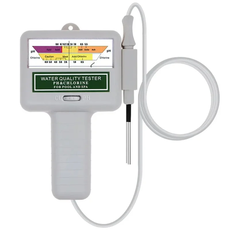 2-in-1 Portable Water Tester pH & Chlorine Detector with Extension Cord for Pool Spa Hydroponics
2-in-1 Portable Water Tester pH & Chlorine Detector with Extension Cord for Pool Spa Hydroponics