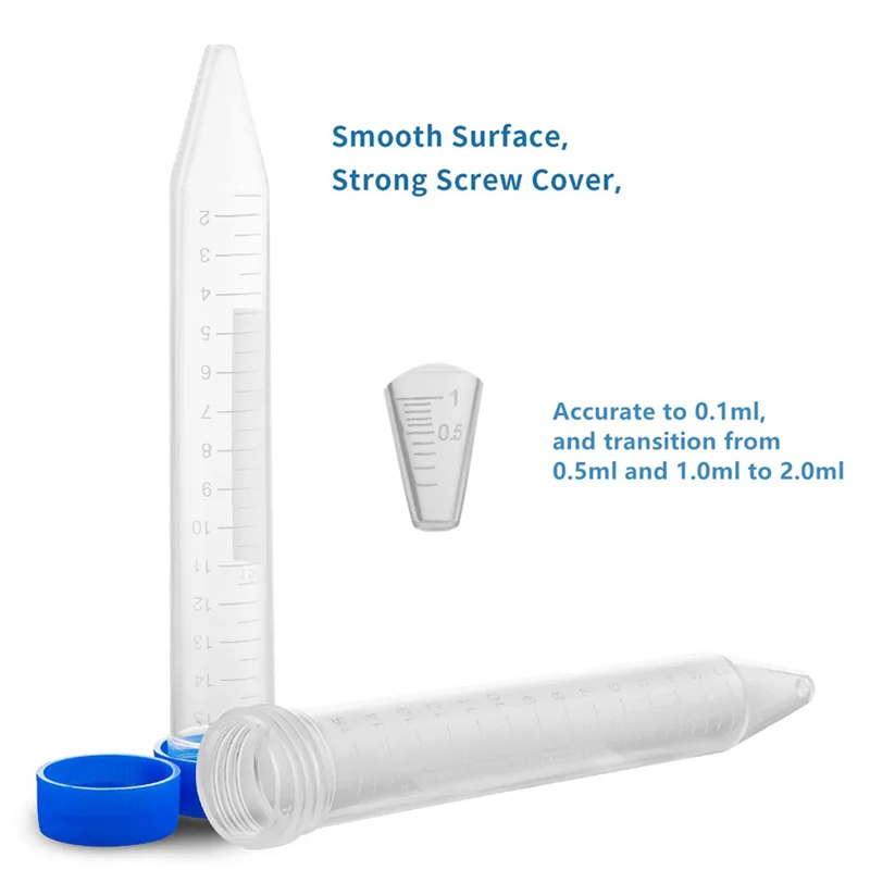 ABGE-Conical Centrifuge Tubes 15ML, 300 Pcs Sterile Plastic Test Tubes With Screw Caps, Polypropylene Container
ABGE-Conical Centrifuge Tubes 15ML, 300 Pcs Sterile Plastic Test Tubes With Screw Caps, Polypropylene Container