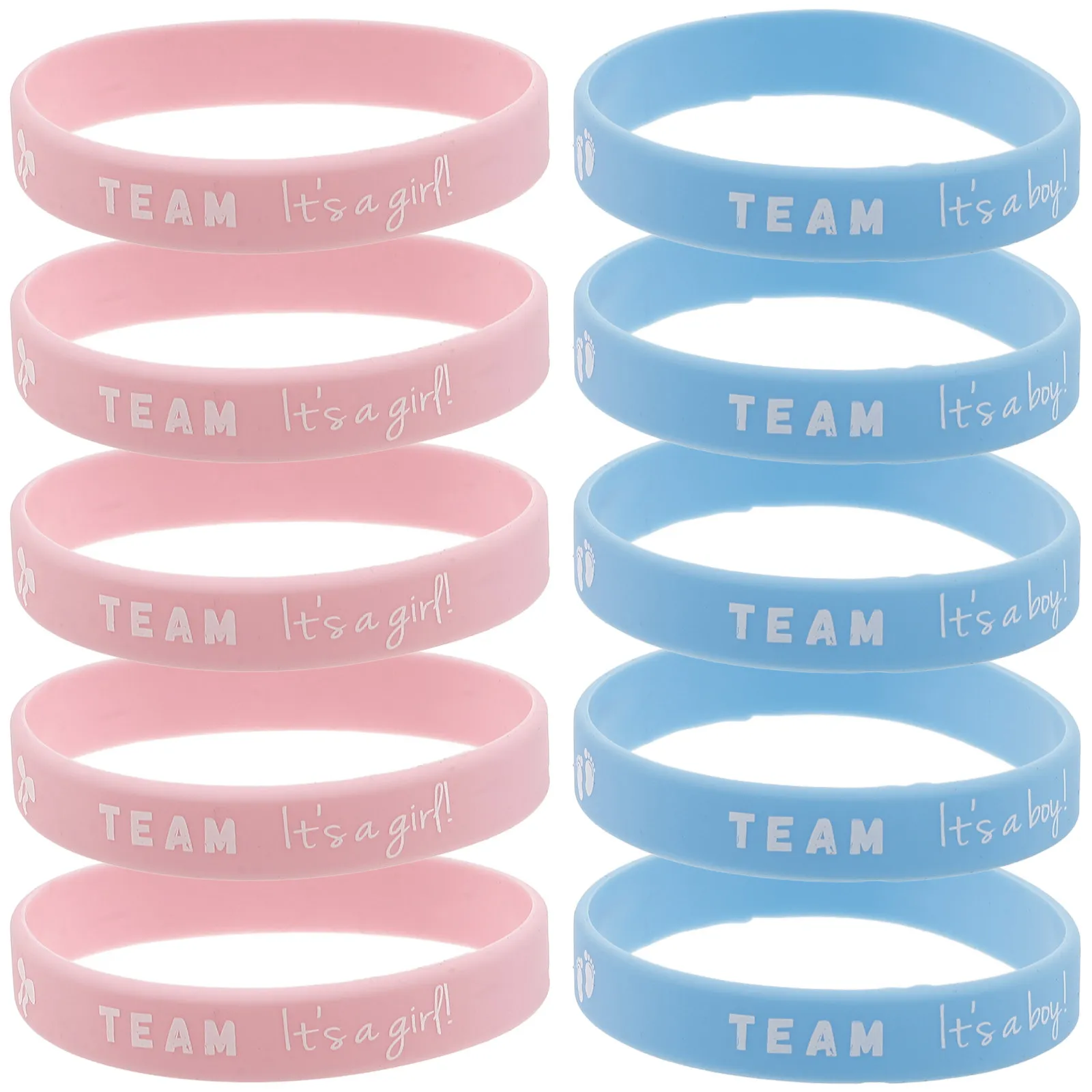 10Pcs Boys Girls Gender Reveal Silicone Wristbands Team Bracelets Baby Shower Party Favors Decorations Lightweight Portable
10Pcs Boys Girls Gender Reveal Silicone Wristbands Team Bracelets Baby Shower Party Favors Decorations Lightweight Portable