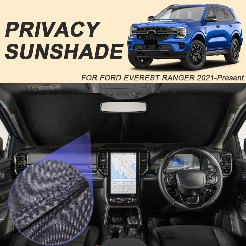Car Black Windows Privacy Sunshade Anti-UV Heat Insulation Protect Cover Interior Accessories For FORD EVEREST RANGER 2021-2026
Car Black Windows Privacy Sunshade Anti-UV Heat Insulation Protect Cover Interior Accessories For FORD EVEREST RANGER 2021-2026