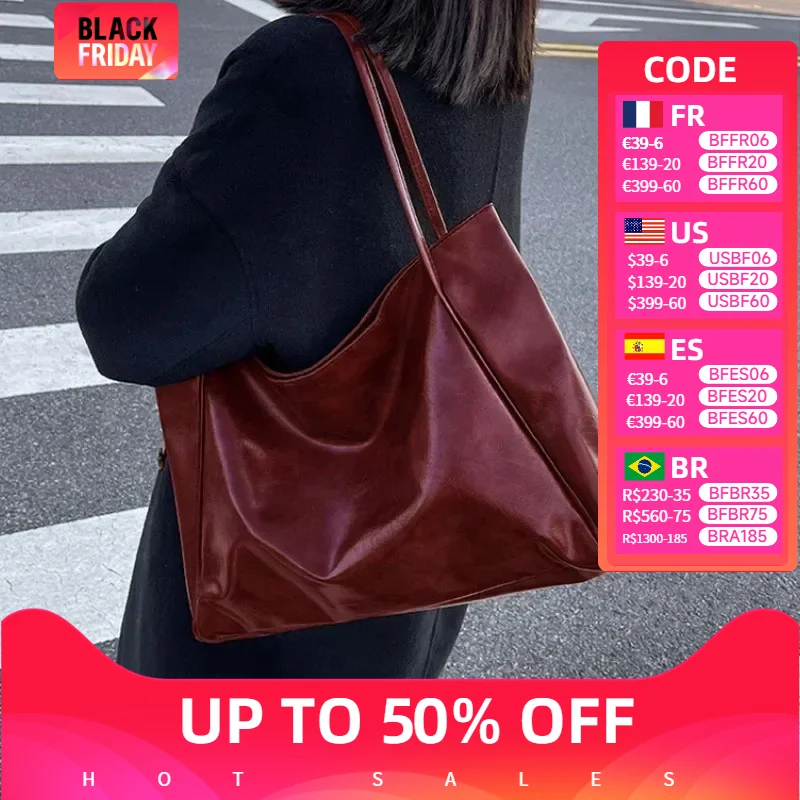 Women Tote Bag Fashion Underarm Pouch Large Capacity Soft Pu Leather Shoulder Bag Retro Crossbody Bag Casual Portable BucketBags
Women Tote Bag Fashion Underarm Pouch Large Capacity Soft Pu Leather Shoulder Bag Retro Crossbody Bag Casual Portable BucketBags