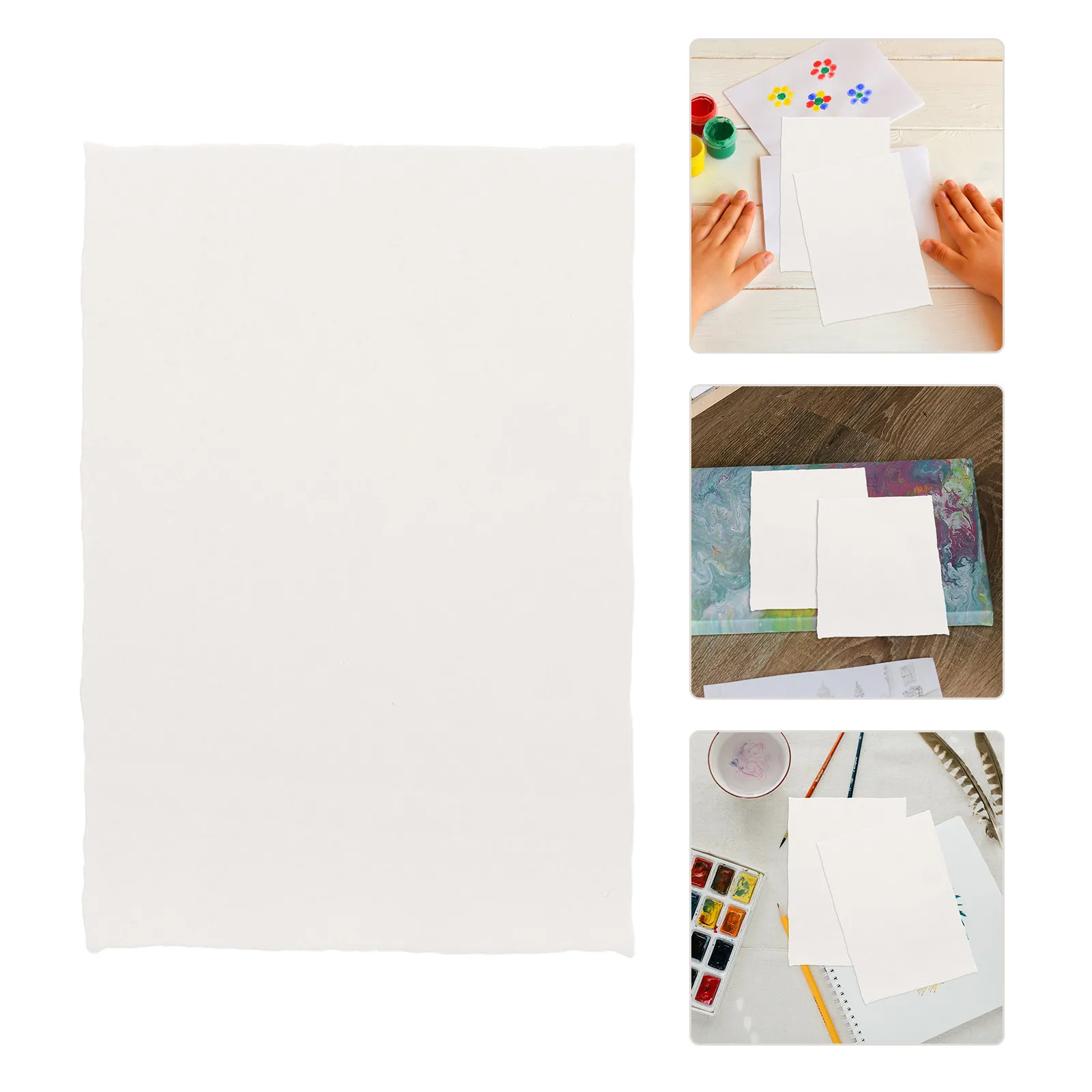 20 Sheets Pure Cotton Watercolor Paper Deckled Edge Textured Thick Rough Surface Ideal for Acrylic Watercolor Painting Artists
20 Sheets Pure Cotton Watercolor Paper Deckled Edge Textured Thick Rough Surface Ideal for Acrylic Watercolor Painting Artists