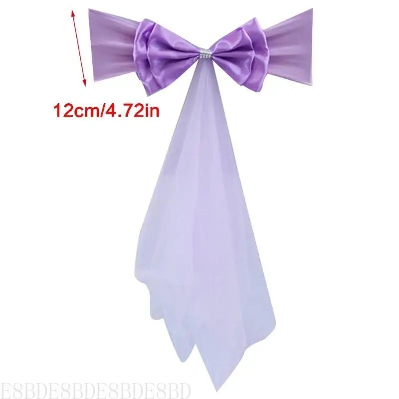E8BD Satins Chair Sashes Chair Satins Tie for Wedding Reception Dining Room Party
E8BD Satins Chair Sashes Chair Satins Tie for Wedding Reception Dining Room Party