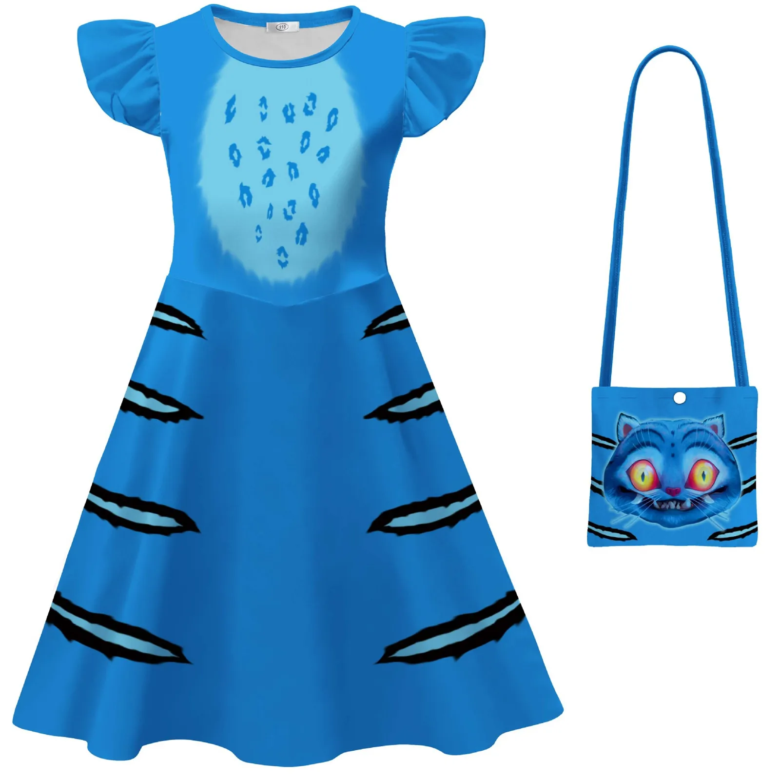 Girls Derpy Tiger Dress Demon Hunters Kids Flying Sleeve Dress Nightgowns with Bag Anime Halloween Costume
Girls Derpy Tiger Dress Demon Hunters Kids Flying Sleeve Dress Nightgowns with Bag Anime Halloween Costume
