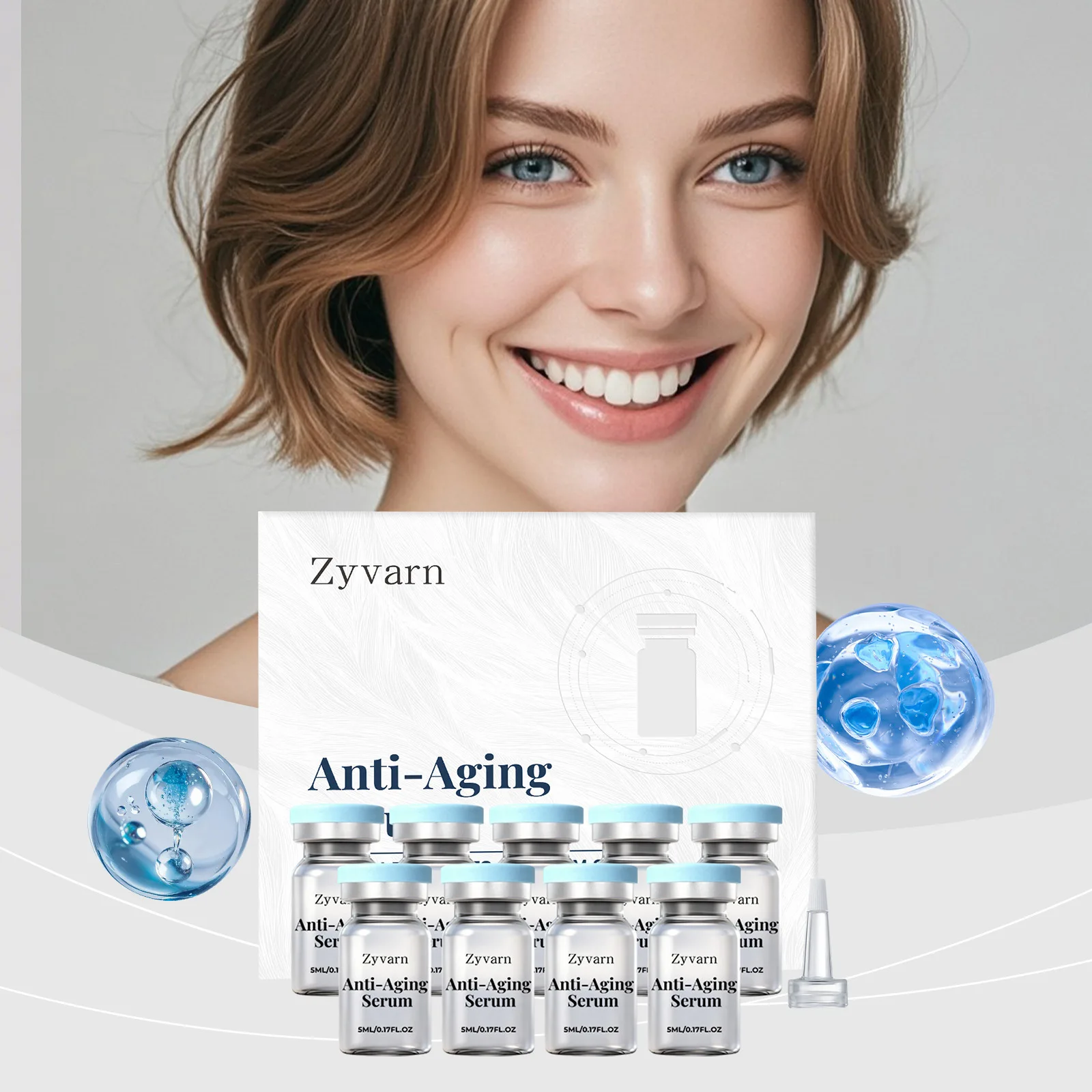 Facial Serum, Gentle Formula Moisturizes Facial Skin Delicate Light Refreshing Serum
Facial Serum, Gentle Formula Moisturizes Facial Skin Delicate Light Refreshing Serum