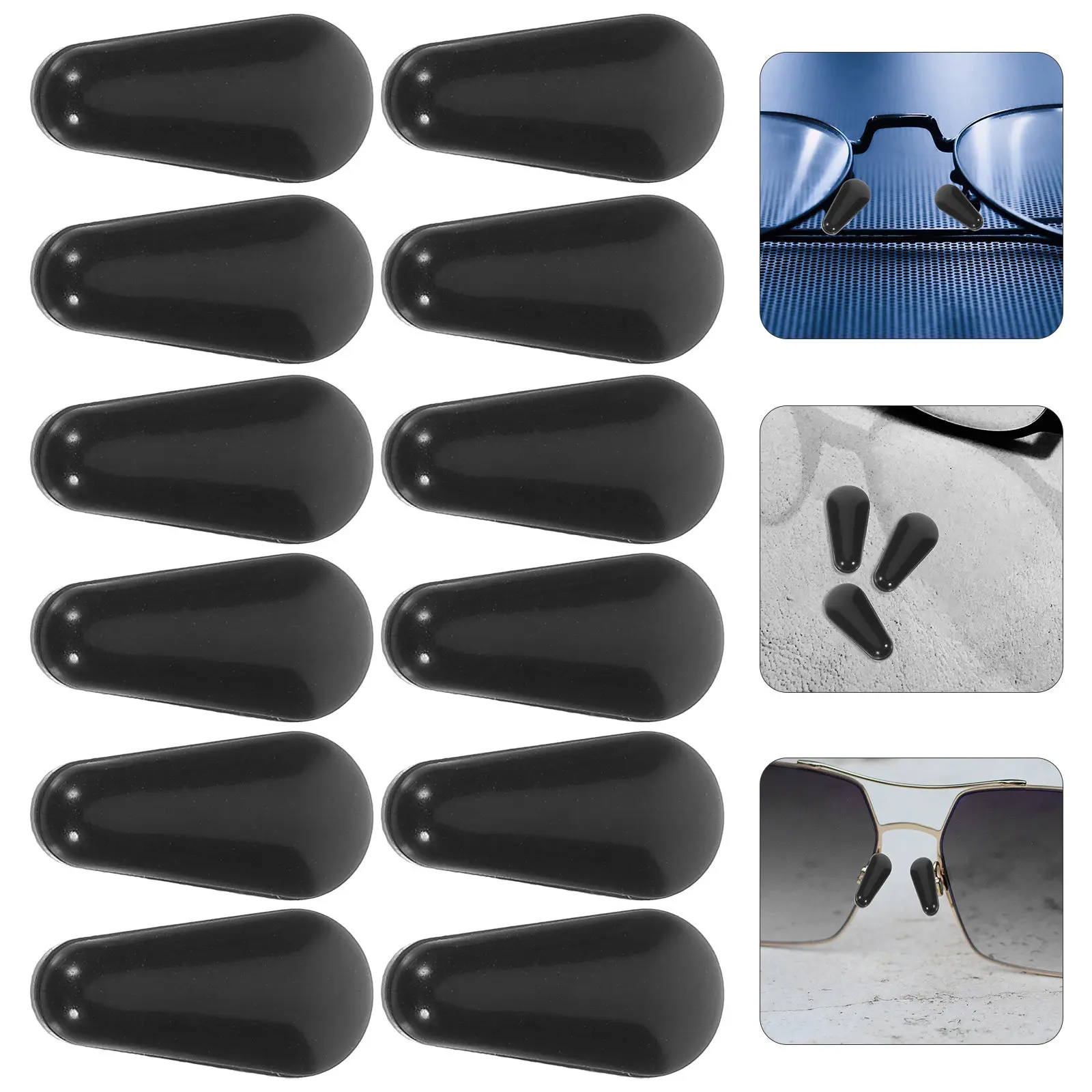 10Pairs Dropshape Nose Pads for Glasses Soft Silicone Nose Piece Stable Anti-Skid Cushions Replacement for Eyeglass Plastic
10Pairs Dropshape Nose Pads for Glasses Soft Silicone Nose Piece Stable Anti-Skid Cushions Replacement for Eyeglass Plastic