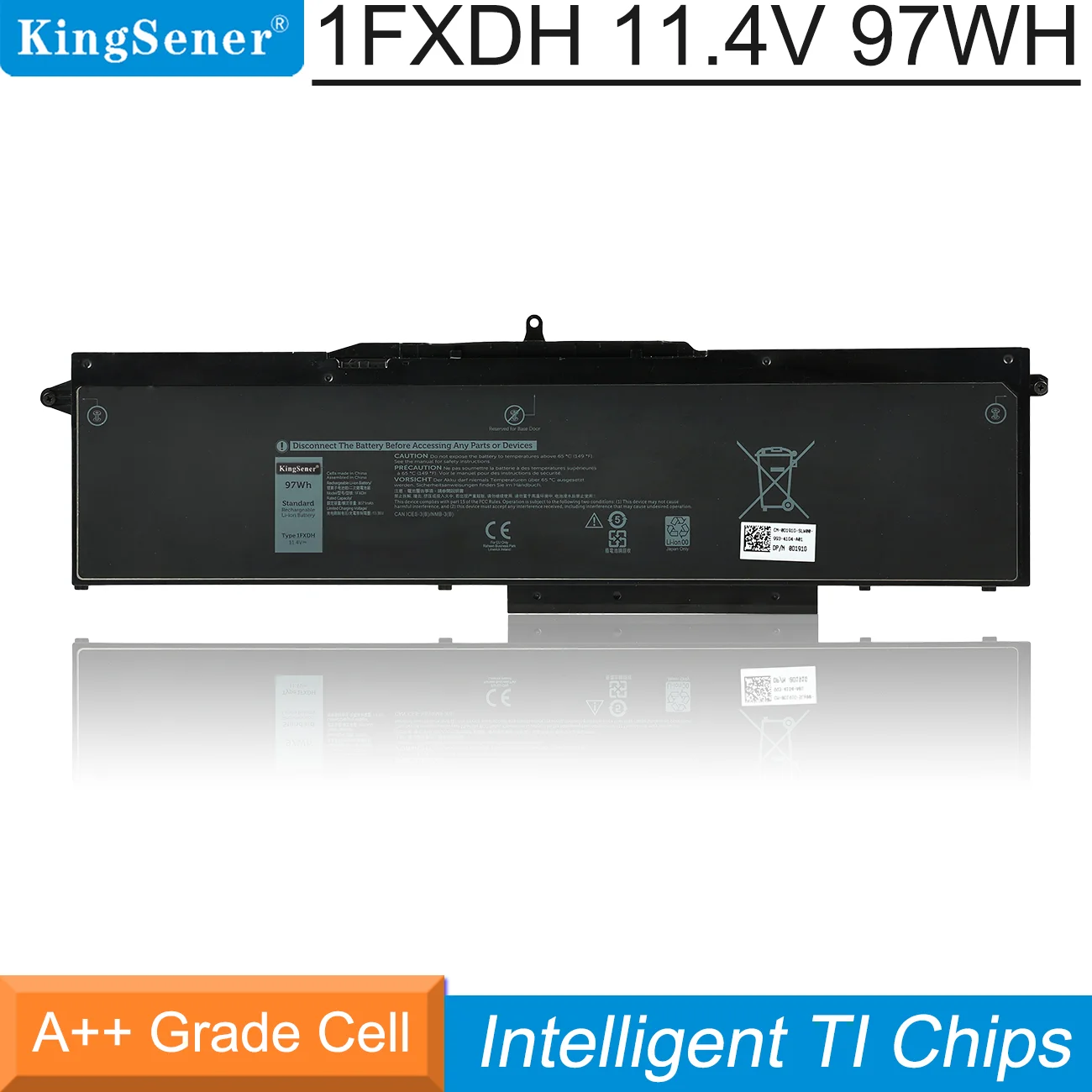 KingSener 11.4V 97Wh 1FXDH 3HWPP Laptop Battery For Dell Latitude 15 5501 5511 For Dell Precision 3541 3551 P80F003 P80F004
KingSener 11.4V 97Wh 1FXDH 3HWPP Laptop Battery For Dell Latitude 15 5501 5511 For Dell Precision 3541 3551 P80F003 P80F004
