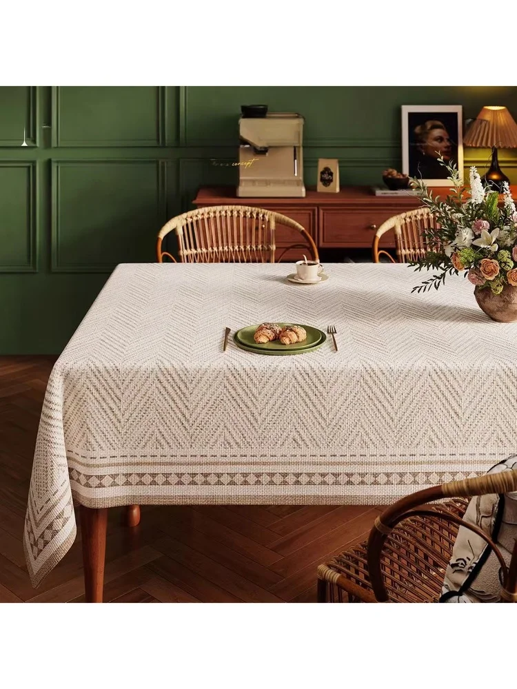 Elegant Stripe Tablecloth New Rectangle Dining Table Vintage Atmosphere Tea Table Luxury Waterproof Oil-resistant Cloth
Elegant Stripe Tablecloth New Rectangle Dining Table Vintage Atmosphere Tea Table Luxury Waterproof Oil-resistant Cloth