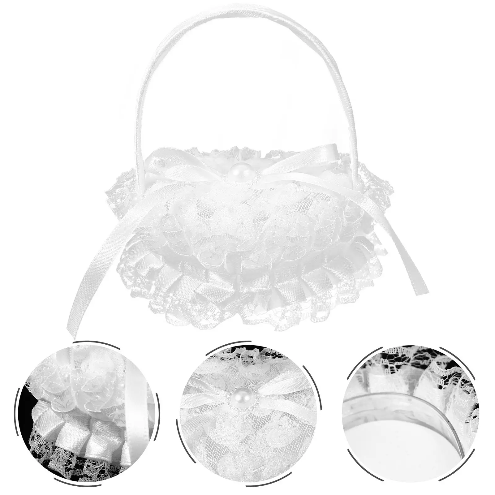 Mini Wedding Ring Pillow Heart Shape Lace Satin Holder with Handle for Ceremony Engagement Display Wedding Ring Boxes
Mini Wedding Ring Pillow Heart Shape Lace Satin Holder with Handle for Ceremony Engagement Display Wedding Ring Boxes