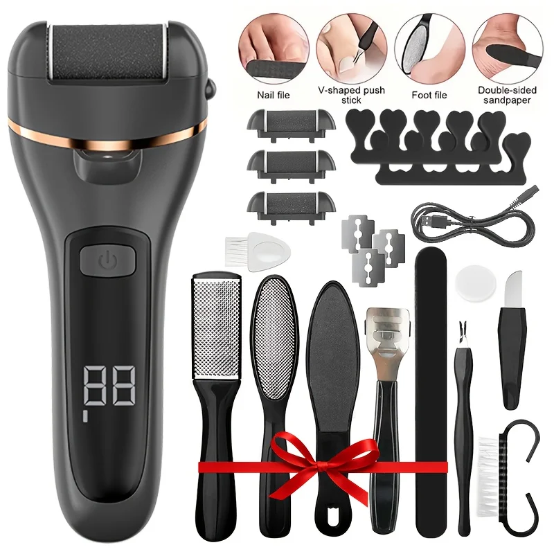 19-in-1 Portable Electric Callus Remover Pedicure Tool Set USB Rechargeable Professional Foot Grinder for Smooth Feet Ideal Gift
19-in-1 Portable Electric Callus Remover Pedicure Tool Set USB Rechargeable Professional Foot Grinder for Smooth Feet Ideal Gift