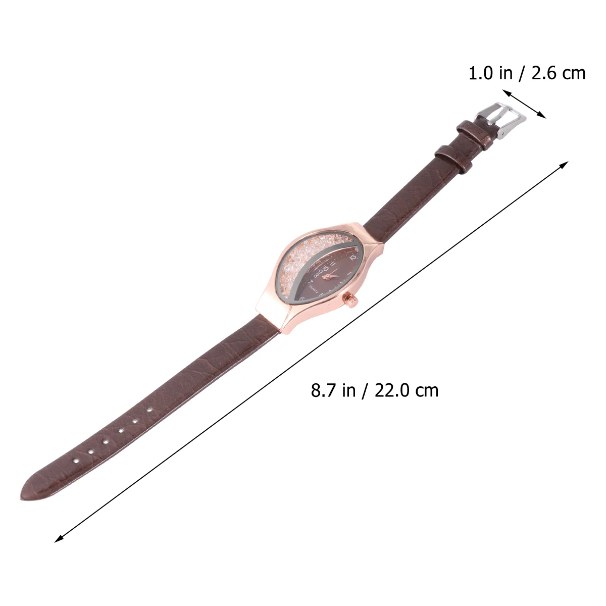 Stylish Women Watche Creative Wrist Watch Fashion Quartz Watch Quicksand Watch Birthday Gift for Female Ladies (Brown)
Stylish Women Watche Creative Wrist Watch Fashion Quartz Watch Quicksand Watch Birthday Gift for Female Ladies (Brown)