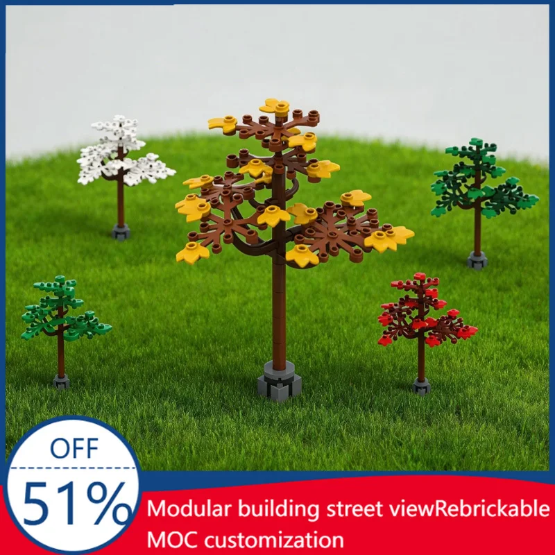 50 PCS MOC Urban Simple Landscape Tree Model Display DIY Building Block Technology Assembly Creative Type Toy Kid Birthday Gift
50 PCS MOC Urban Simple Landscape Tree Model Display DIY Building Block Technology Assembly Creative Type Toy Kid Birthday Gift