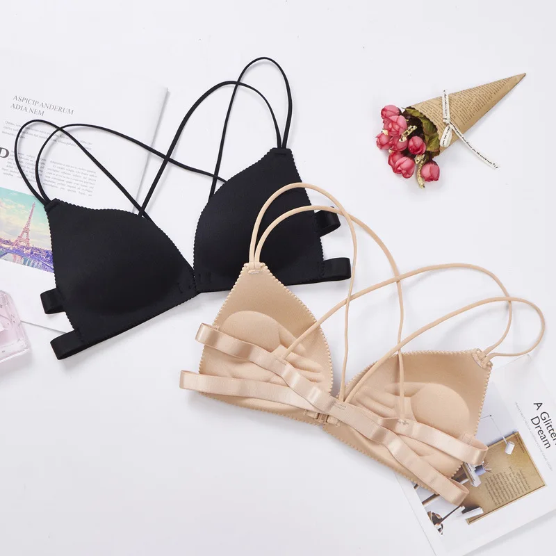 3/4 Cup Front Button Beautiful Back Push Up Underwear No Steel Ring Traceless Bra for Women Sexy Female Clothes Shoulder Strap
3/4 Cup Front Button Beautiful Back Push Up Underwear No Steel Ring Traceless Bra for Women Sexy Female Clothes Shoulder Strap