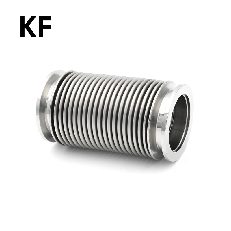 KF16 KF25 KF40 KF50 Bellows High Vacuum Corrugated Flexible Pipe 100-1000mm Length 304 Stainless Steel Helium Leak Detection
KF16 KF25 KF40 KF50 Bellows High Vacuum Corrugated Flexible Pipe 100-1000mm Length 304 Stainless Steel Helium Leak Detection