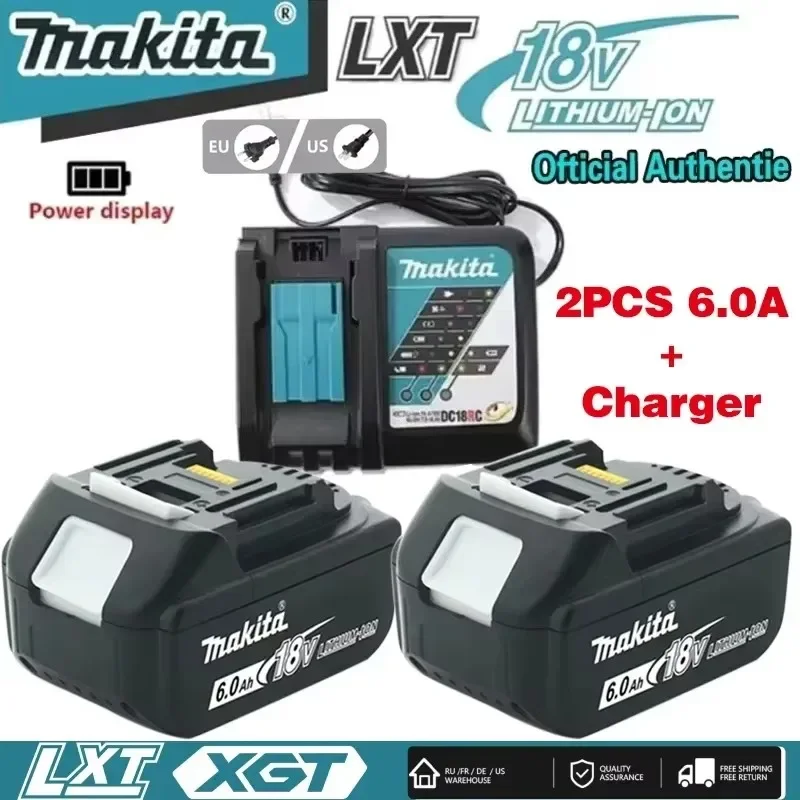 Genuine Makita 18v Battery With Charger Rechargeable Lithium Ion for BL1850 BL1880 BL1860B LXT400 Power Tool Makita Battery
Genuine Makita 18v Battery With Charger Rechargeable Lithium Ion for BL1850 BL1880 BL1860B LXT400 Power Tool Makita Battery