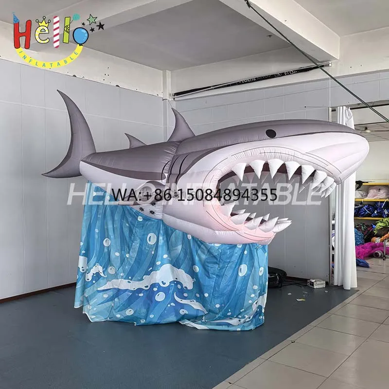 Giant Inflatable Shark with Wave Base Custom Marine Animal Inflatable Model for Ocean Themed Party Decoration
Giant Inflatable Shark with Wave Base Custom Marine Animal Inflatable Model for Ocean Themed Party Decoration