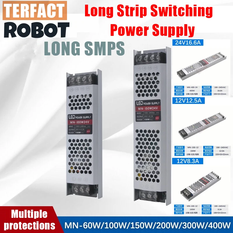 Ультратонкий светодиодный трансформатор питания AC190V-220V до 12V 24V Импульсный адаптер питания 5A 8,3A 12,5A 16,7A 20A 33A LED Dr
Ультратонкий светодиодный трансформатор питания AC190V-220V до 12V 24V Импульсный адаптер питания 5A 8,3A 12,5A 16,7A 20A 33A LED Dr